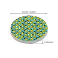 thumbnail image 3 of Circular Drink Coasters Set Yellow Duck Sunglasses Teal Blue Beautiful Home Decor Diatomite Heat-Resistant Diatomite Protect Table Countertop, 3 of 7