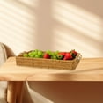 thumbnail image 7 of Rattan Serving Tray with Handles - Woven Wicker Bread Basket for Fruits, Vegetables & Snacks - Decorative Coffee Table Tray - Durable & Easy to Clean - for Home, Kitchen & Restaurant Use, 7 of 7