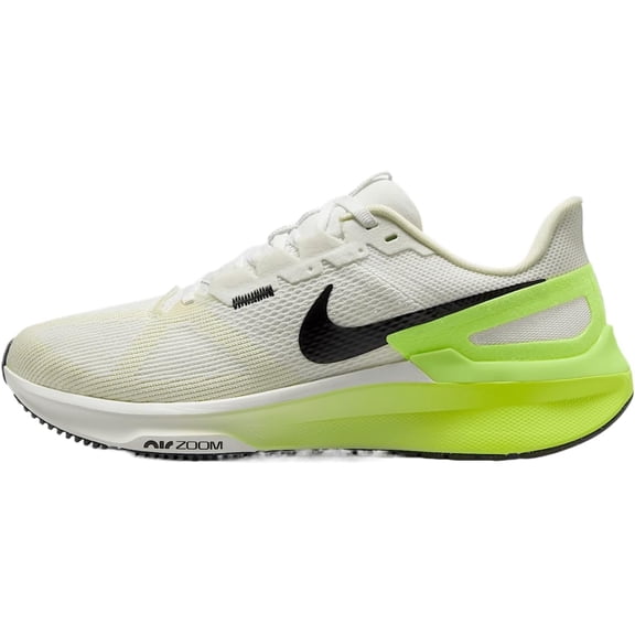 Women's Size 6.5 -Nike Air Zoom Structure 25 Running Shoes Summit White/Black-Volt (DJ7884 111)
