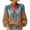 Coffee #006, variant on Womens Boho Denim Patchwork Peasant Blouse Leopard Print Western Tops, L