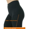 thumbnail image 4 of 2-Pack Women's High Waist Yoga Leggings with Two Side Pockets Sports Legging Pants, 4 of 7