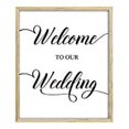 thumbnail image 2 of Darling Souvenir Welcome to Our Wedding Sign, Wedding Welcome Sign, Party Print D茅cor (Frame Not Included), 2 of 3