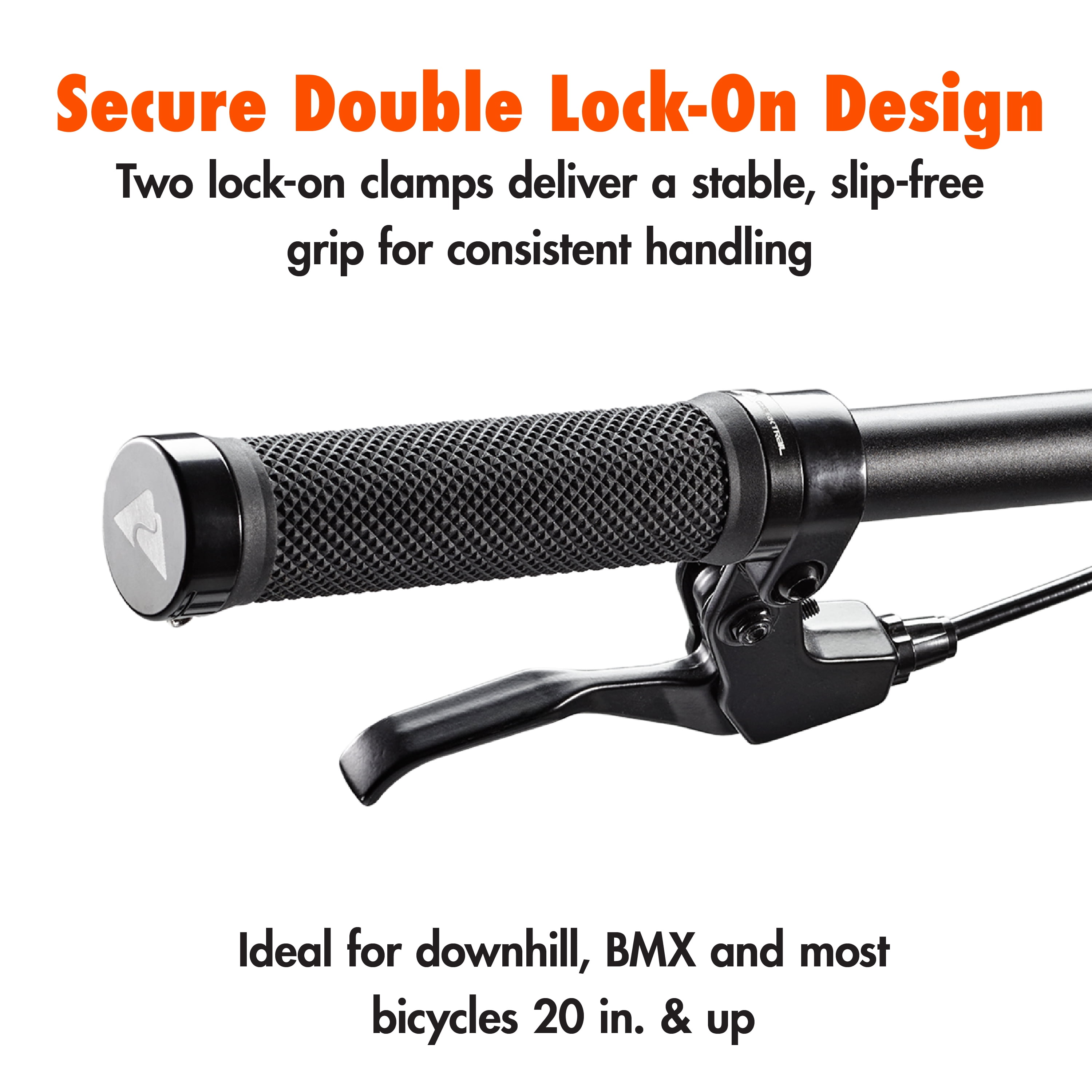 Ozark Trail Double LockOn Bicycle Handlebar Grips, AntiSli