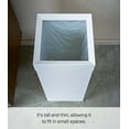 thumbnail image 6 of Yamazaki Home Trash Can, White, Steel, 7.25 gallons, 27 liters, Handles, Lid, No Assembly, 6 of 7