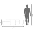 thumbnail image 3 of Two-Tier Black TV Stand for 60 - 69" TVs / Ample Storage in Living Room, 3 of 5
