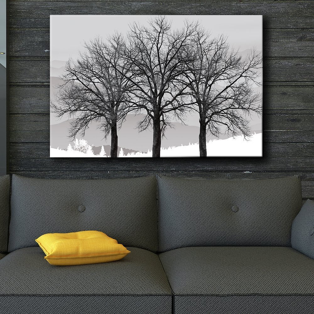 16x24 inches Canvas Wall Art Abstract Tree Painting Artwork wall26 