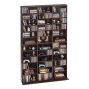 VEVOR Media Storage Cabinet, 12-Tier DVD Shelf Organizer, 40.08 x 9.09 x 71.26 in Multimedia Storage Organizer for CDs, DVDs, Books and Games, CD Shelf for Living Room, Home Office, Recording Room