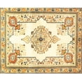 thumbnail image 1 of Ahgly Company Indoor Rectangle Traditional Corn Yellow Medallion Area Rugs, 4' x 6', 1 of 6