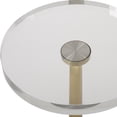 thumbnail image 4 of Uttermost Groove 23.75" Transitional Crystal & Metal Drink Table in Brushed Gold, 4 of 4
