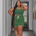 thumbnail image 2 of AURA Women Plus Size Two Piece Outfit Casual Vest Top Shorts Set Summer Lounge Set, 2 of 4
