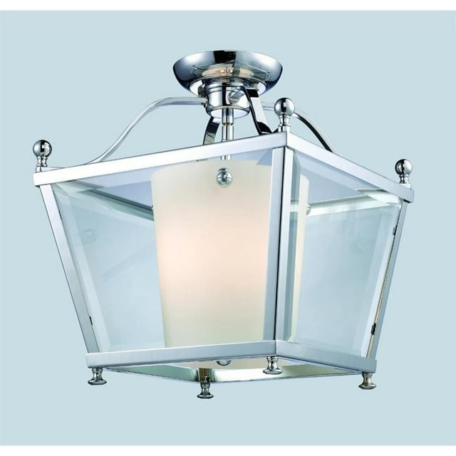 Z-Lite Ashbury 3 Light Semi-Flush Mount in Chrome