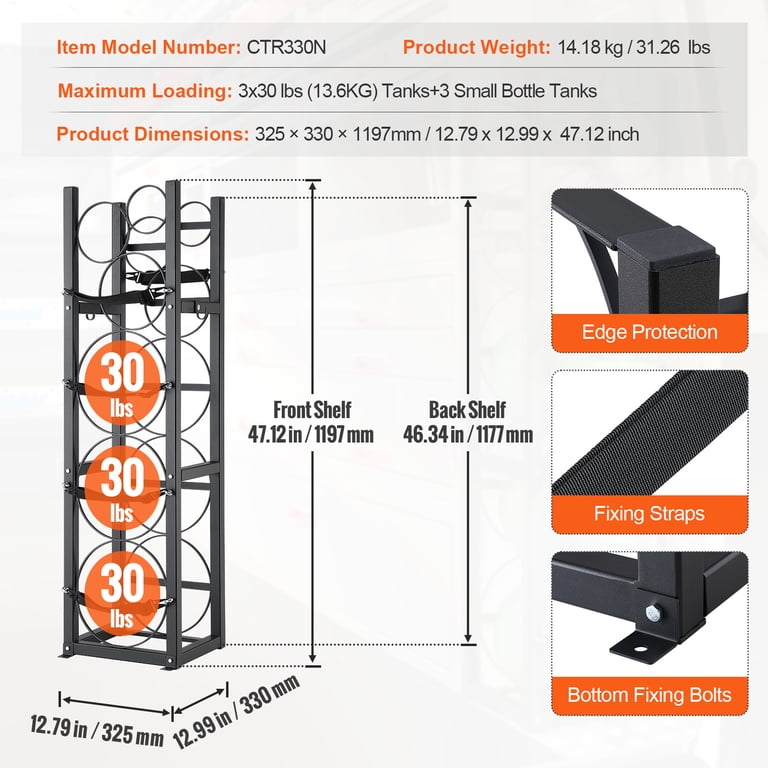 Refrigerant Rack For Van Refrigeration Tank Storage Racks VEVOR ...