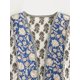 thumbnail image 4 of HH TRAF Chaqueta de algodón acolchada con estampado de doble cara y botonadura simple para mujer, cárdigan informal elegante y único, abrigo cálido, 4 of 4