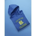 thumbnail image 3 of Smartprints Mens Graphic Hoodie Royal - Can't Adult, Busy Gaming Now Cotton Blend Classic Fit, 3 of 4