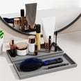 thumbnail image 3 of Silicone Bathroom Vanity Tray Soap Dispenser Tray Countertop Storage for Shampoo, 3 of 8
