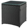 thumbnail image 4 of Manhattan Comfort Imperia 3-Piece Rattan Patio Conversation Set in Gray/Cream, 4 of 5