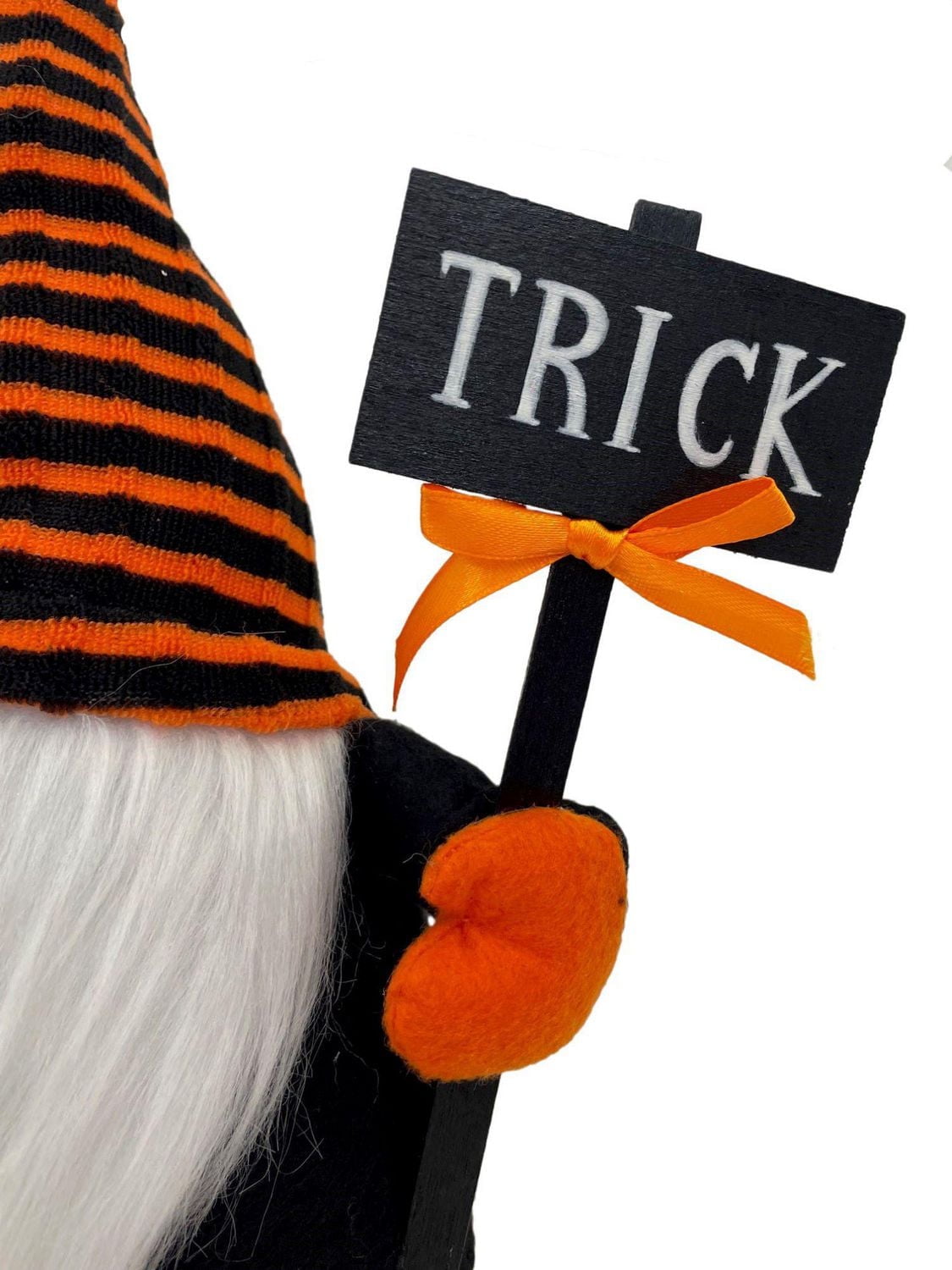 Way To Celebrate 12 Inch Halloween Gnome With Striped Hat, Halloween Decoration