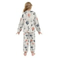 thumbnail image 3 of Fluffy Pajamas Set Fuzzy Winter Warm Pj Sets Pullover Tops and Long Pants Elegant and Simple Flowers X-Small, 3 of 8