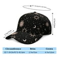 thumbnail image 5 of Ethereal Solar Eclipse Baseball Cap - Adjustable Snapback with Astronomical Aesthetic Design, 5 of 7