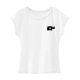 thumbnail image 1 of Camiseta para mujer básica camiseta ropa cuello redondo cuello redondo camiseta para vacaciones en la playa L, 1 of 7
