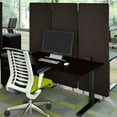 thumbnail image 4 of Stand Up Desk Store ReFocus Freestanding Noise Reducing Acoustic Room Wall Divider Office Partition (Ash Grey, 72"  x 66" , Zippered 3-Pack), 4 of 8
