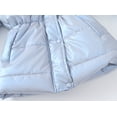 thumbnail image 5 of enyan Girls Winter Coat Jacket with Hooded Long Puffer Jacket Flower Print Warm Outdoor Coats for Kids(Light blue,10-11 Years), 5 of 8