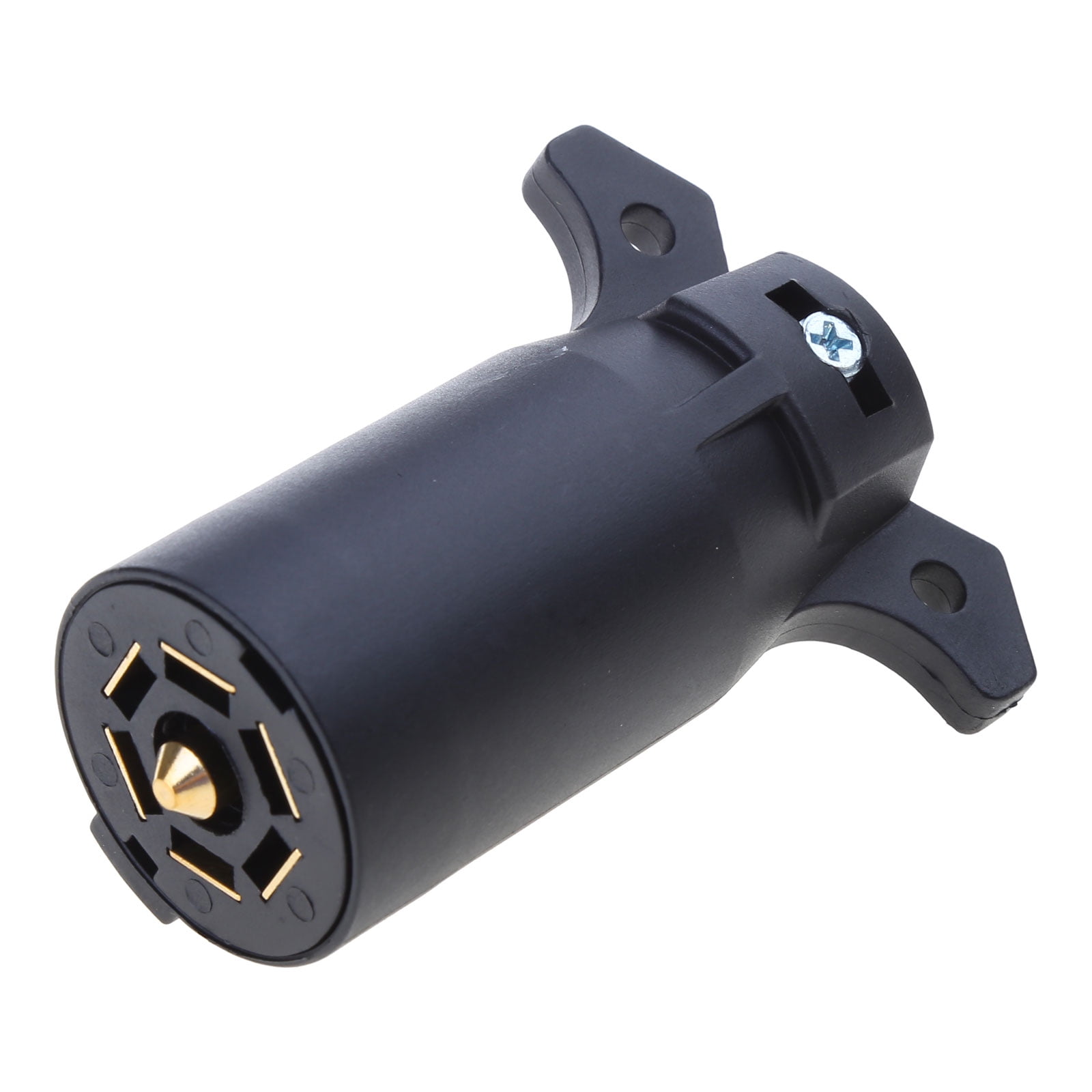 Trailer Connector 7-Pole Round – Male & Female RV Light Plug Set, 7-Way Wiring Cal Hawk Trailer Connector - Foto 3
