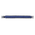 thumbnail image 2 of Rothco's Thin Blue Line Paracord Bracelet - Royal Blue / Black, 9 Inches, 2 of 2