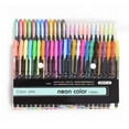 thumbnail image 3 of 48Pcs Gel Pen Set Metallic Pastel Glitter Neon Gel Pens for Adult Colouring Book(Size: 1mm Color: Multicolor), 3 of 10