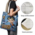 thumbnail image 3 of Rusty Rivets Bolso de tela con estampado de lienzo para mujer, bolsa de compras reutilizable y estética, con cremallera interior, regalo para mujer,38*45cm., 3 of 6