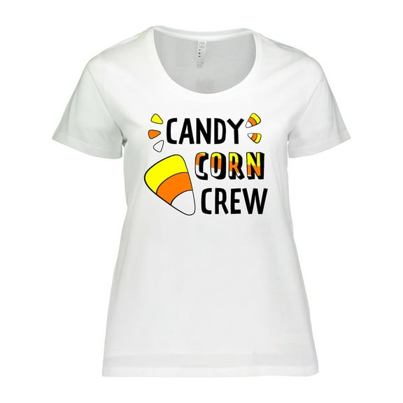 Inktastic Candy Corn Crew for Halloween Women's Plus Size T-Shirt