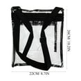 thumbnail image 2 of unbranded Bolso Cruzado Portátil Negro Con Material PVC Para Guardar Pertenencias En Estadios, 2 of 7