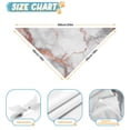 thumbnail image 6 of Dog Bandana 1 Pack,White Gray Rose Gold Marble Pattern Bandanas for Dogs,Cat Bandana,Small/ Large Dog Bandana 2 Size,Dog Bandanas, 6 of 6