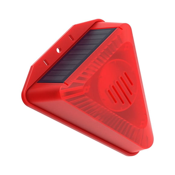 Injueey 6LED Luz de alarma solar IP65 Sensor a prueba de agua Sirena Perro Ladrando Granja Repelente de seguridad para el hogar Ahuyentar a los Type2