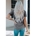 thumbnail image 1 of ABPHQTO Camiseta gris con gráfico estampado en forma de corazón grande para el Día de San Valentín para mujer, 1 of 5