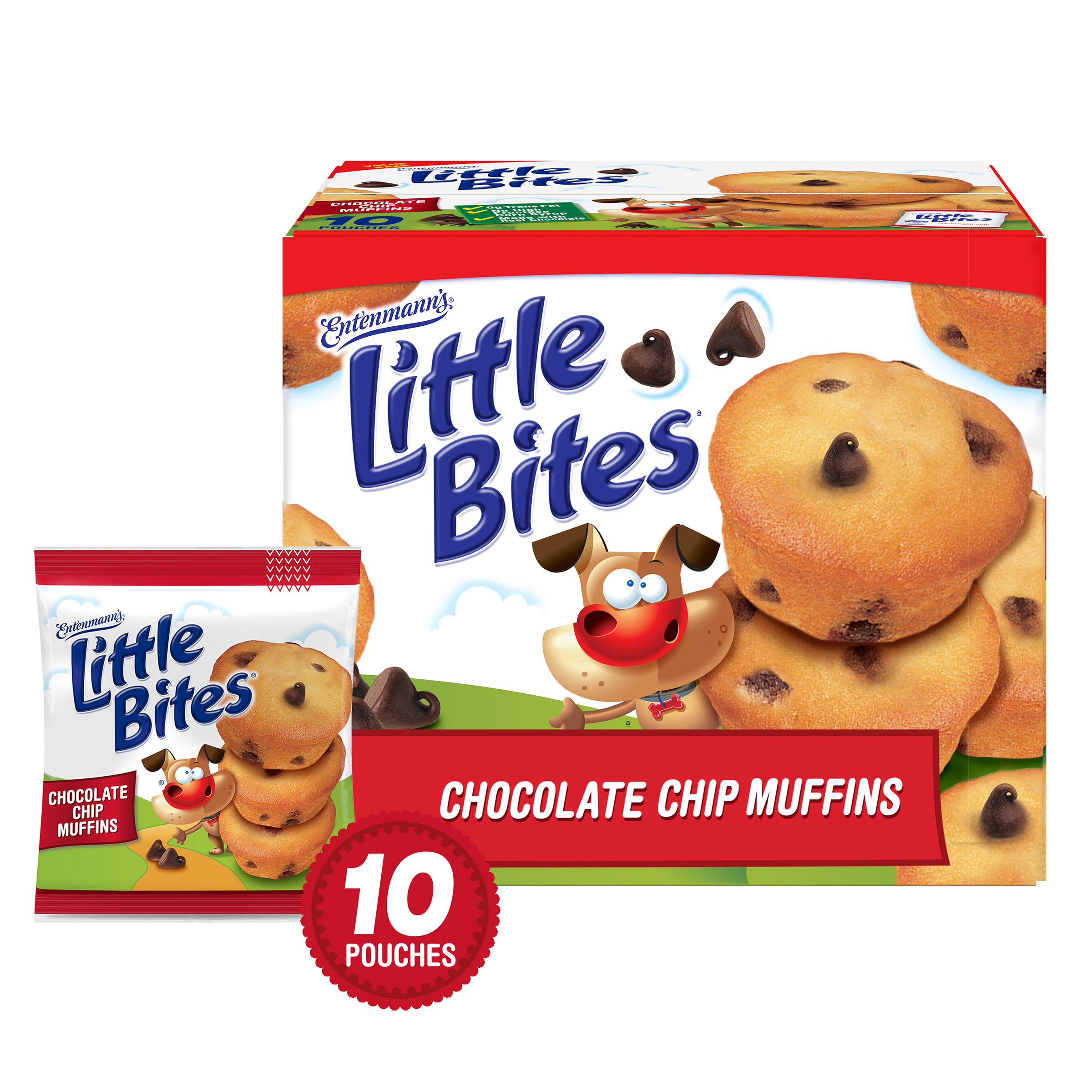 Entenmann s Little Bites Chocolate Chip Mini Muffins 10 Pouches 16 5 