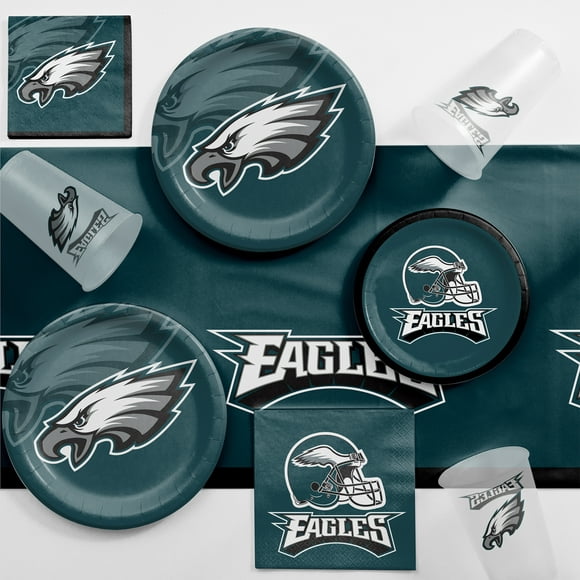 Philadelphia Eagles Game Day Party Supplies Kit for 8 Guests