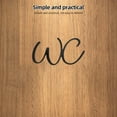 thumbnail image 3 of Shisuyan Unisex Restroom Sign Modern Bathroom Door Sign For Office And Home And Self-Adhesive Wall Sign For Easy Installation, 3 of 9