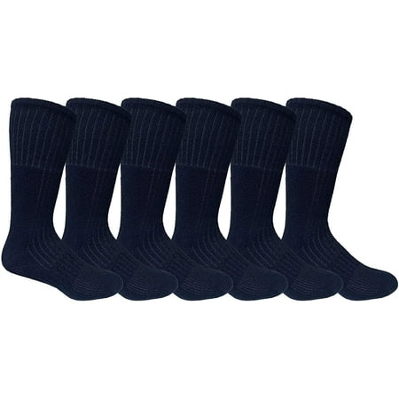 Yacht & Smith Mens Military Thick Padded Terry Lined Cotton Bulk Socks