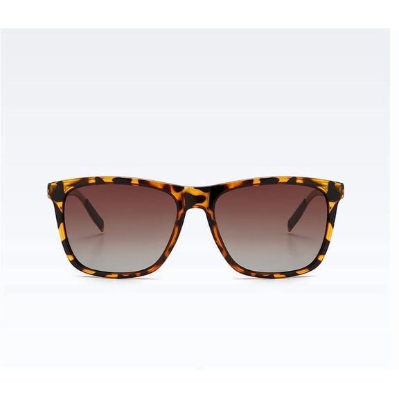 Leopard Print Polarized Sunglasses With Metal Frame And PC Lenses For Driving Travel And Everyday Wear Slim Fit