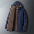 thumbnail image 5 of Dovford Winter Jackets for Men with Hood Flannel Lined Jackets Windproof Winter Coat Thicken Windproof Jacket Warm Overcoat, 5 of 6