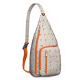 thumbnail image 1 of Forest Fox Print Sling Backpack - Night Sky & Tree Design Crossbody Bag, Fashionable Water-Resistant Pack for Students & Travelers, 1 of 4