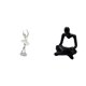 thumbnail image 1 of Figura de escritorio,Estatua de bailarina de ballet,adorno de escritorio para decoración del hogar,Estatua de bailarina moderna,regalo de cumpleaños para la oficina,Figura del pensador, 1 of 8
