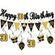 thumbnail image 2 of Feliz 30, 40, 50 cumpleaños Banner Bunting Fiesta de cumpleaños, 2 of 4