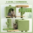 thumbnail image 6 of CT77F Cactus Cat Tree Tower | 76" Extra Tall Multi-Level Cat Castle with Cozy Condos, Perches, and Interactive Toys for Large Cats | Ideal for Climbing and Scratching, 6 of 7
