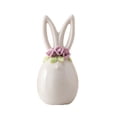 thumbnail image 2 of Ceramic Bunny Rabbit Figurine Ornament for Home Decor, Easter Spring Tabletop Decorations, Cute Animal Sculpture for Living Room Shelf Desk Mantel, 2 of 6