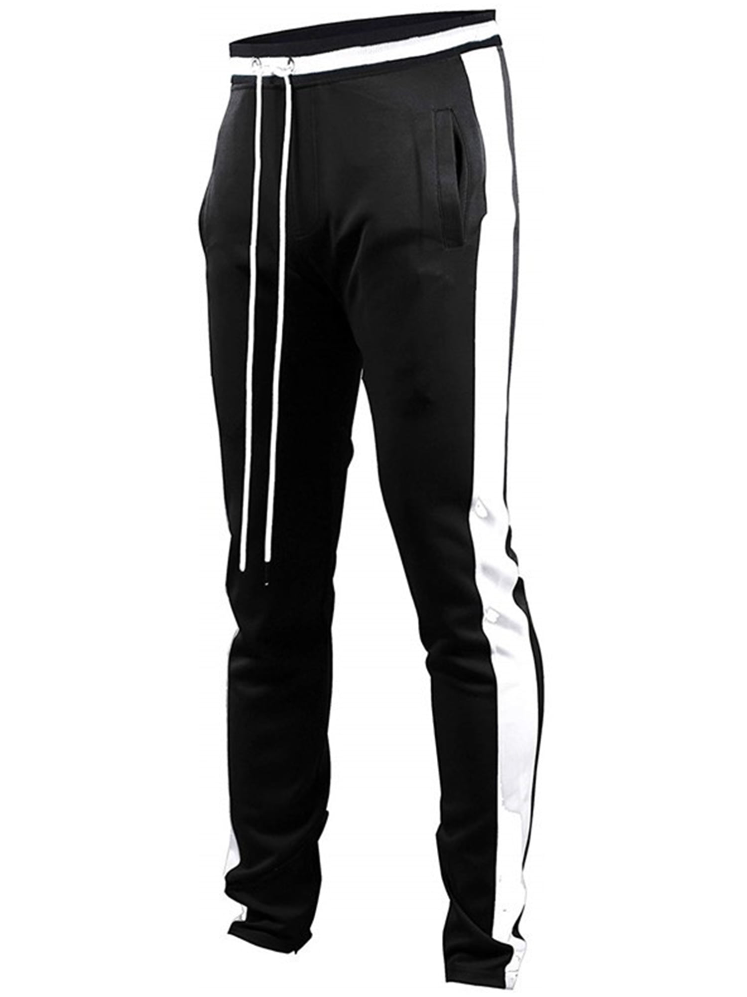 Men Plus Size Striped Sweatpants with 