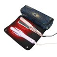 thumbnail image 3 of Hair Tool Organizer Bag with Heat Resistant Mat Removable Travel Storage Case for Hot Air Brushes Curling Irons Mysterious Celestial Pattern, 3 of 8