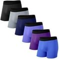 thumbnail image 2 of Protium 6-Pack Men’s Boxer Briefs, Moisture-Wicking Breathable Underwear, S-XXL, 2 of 8