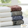 thumbnail image 5 of Madison Park Navy Bath Towel Set, 100% Cotton Bath Towels, 6-Piece Soft Jacquard Bath Towels, Hand Towels, Fingertip Towels, Navy/White, 5 of 5